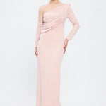 Long Sleeve Lace Embroidered Evening Dress