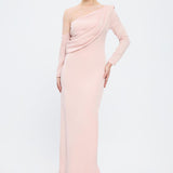 Long Sleeve Lace Embroidered Evening Dress