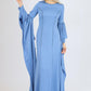 Long Sleeve Slim Cut Long Evening Dress