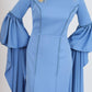 Long Sleeve Slim Cut Long Evening Dress