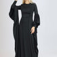 Long Sleeve Slim Cut Long Evening Dress