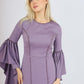 Long Sleeve Slim Cut Long Evening Dress