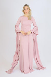 Long Sleeve Slim Cut Long Evening Dress