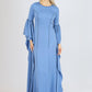 Long Sleeve Slim Cut Long Evening Dress