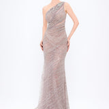 Mambo Stone Embroidered Long Evening Dress - 933MG302