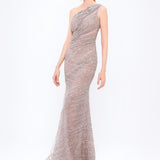 Mambo Stone Embroidered Long Evening Dress - 933MG302