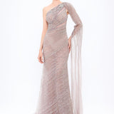 Mambo Stone Embroidered Long Evening Dress - 933MG302