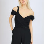 Off-Shoulder Detailed Jumpsuit