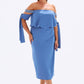 Off-Shoulder Plus Size Evening Dress