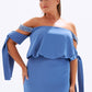 Off-Shoulder Plus Size Evening Dress