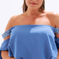 Off-Shoulder Plus Size Evening Dress