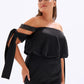 Off-Shoulder Plus Size Evening Dress