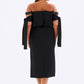 Off-Shoulder Plus Size Evening Dress