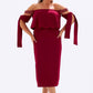 Off-Shoulder Plus Size Evening Dress