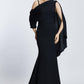 Single Shoulder Tail Detailed Long Evening Dress