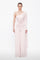 One Sleeve Embroidered Jumpsuit Evening Dress