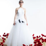 Organza & Tulle Flared Wedding Dress - 2056W