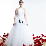 Organza & Tulle Flared Wedding Dress