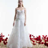 Rope Strappy Strapless Flared Wedding Dress - 2062W