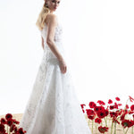 Rope Strappy Strapless Flared Wedding Dress