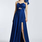 Rope Strappy Slit Long Evening Dress
