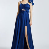 Rope Strappy Slit Long Evening Dress - 2009