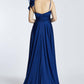 Rope Strappy Slit Long Evening Dress