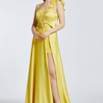 Rope Strappy Slit Long Evening Dress