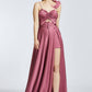 Rope Strappy Slit Long Evening Dress