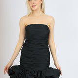 Short Evening Dress with Ruffled Skirt - 4039C