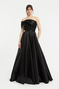 Sequin Detailed Ziberlin Long Evening Dress