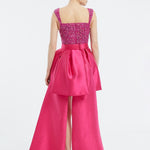 Bow Tail Short Evening Dress