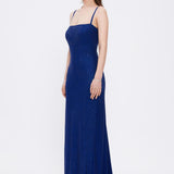 Sleeveless Long Evening Dress with Straps