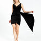 Sleeveless Short Velvet Evening Dress