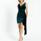 Sleeveless Short Velvet Evening Dress