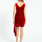 Sleeveless Short Velvet Evening Dress