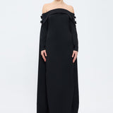 Strapless Collar Long Evening Dress - 1026C