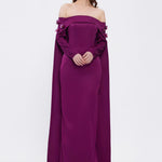 Strapless Collar Long Evening Dress