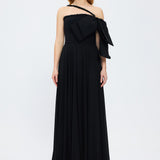 Strapless Collar Neck Strap Sleeveless Evening Dress - 2029C