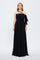 Strapless Collar Neck Strap Sleeveless Evening Dress