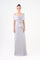 Shawl Strapless Collar Satin Long Evening Dress