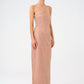 Strapless Collar Stone Long Evening Dress