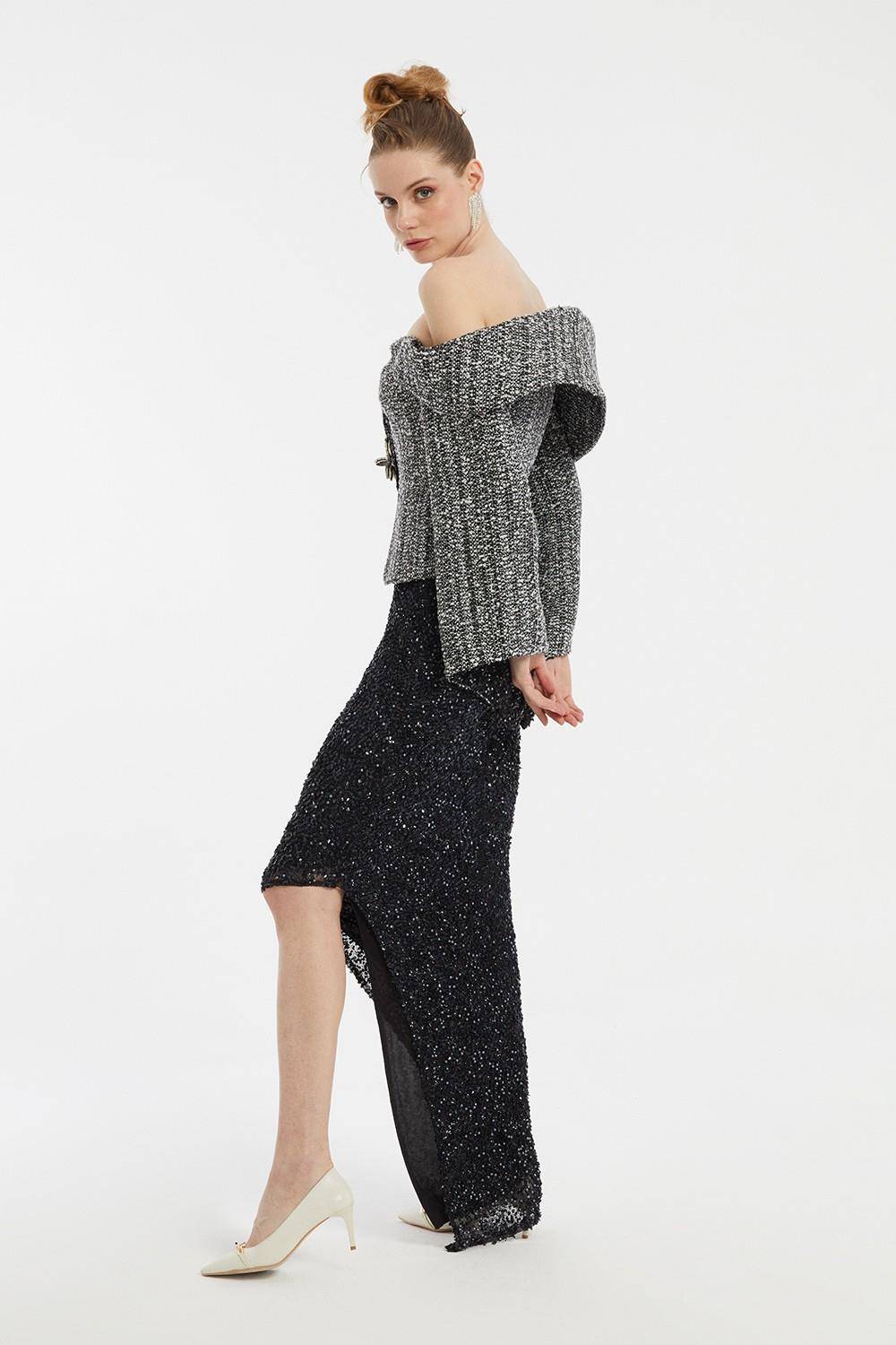 Sequin hotsell skirt suit